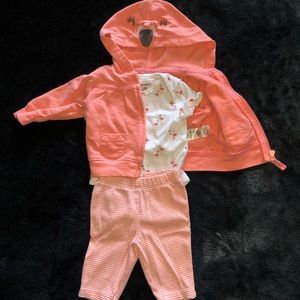 3-Piece Flamingo Outfit
